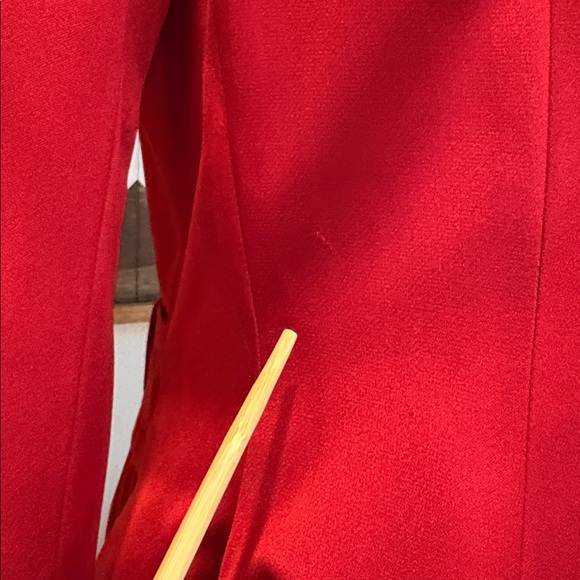 Vintage Ralph Lauren Collection Red Silk Flared A-Line Princess Coat size 8 NWT - Picture 11 of 16